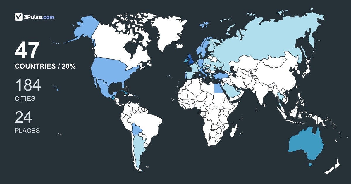 Изображение Карты путешествий PhillRowbottom