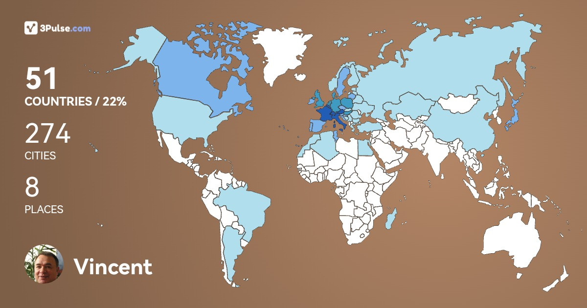 Изображение Карты путешествий Vincent Montenero