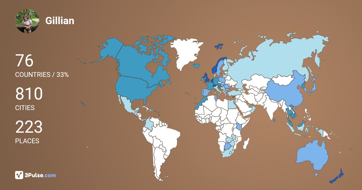 Изображение Карты путешествий Gillian Riley
