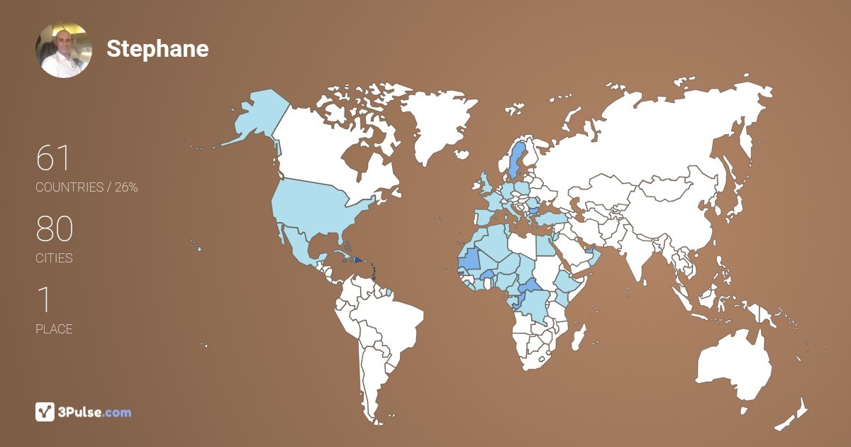 Изображение Карты путешествий Stephane Faures