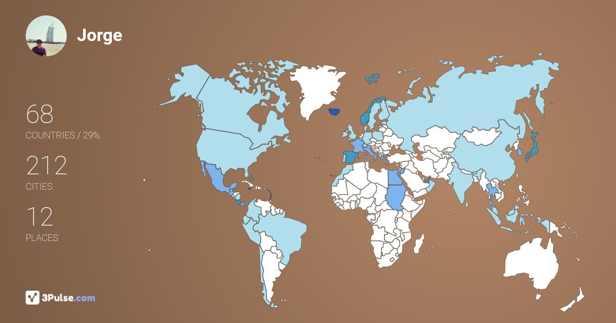 Изображение Карты путешествий Jorge Castillo
