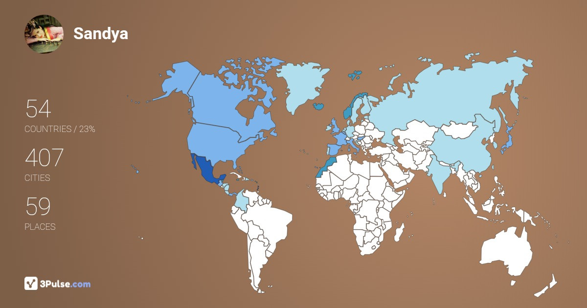 Изображение Карты путешествий Sandya Gonzalez