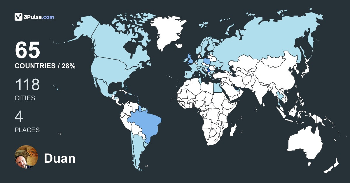 Duan Doen's Travel Map Image