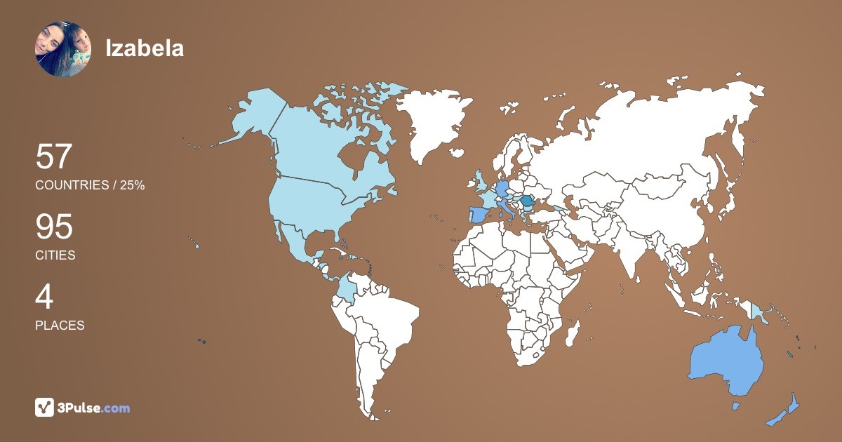 Изображение Карты путешествий Izabela Holerga