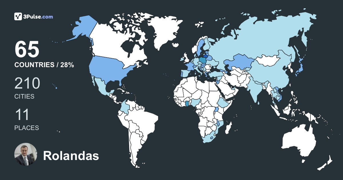Изображение Карты путешествий Rolandas Agintas