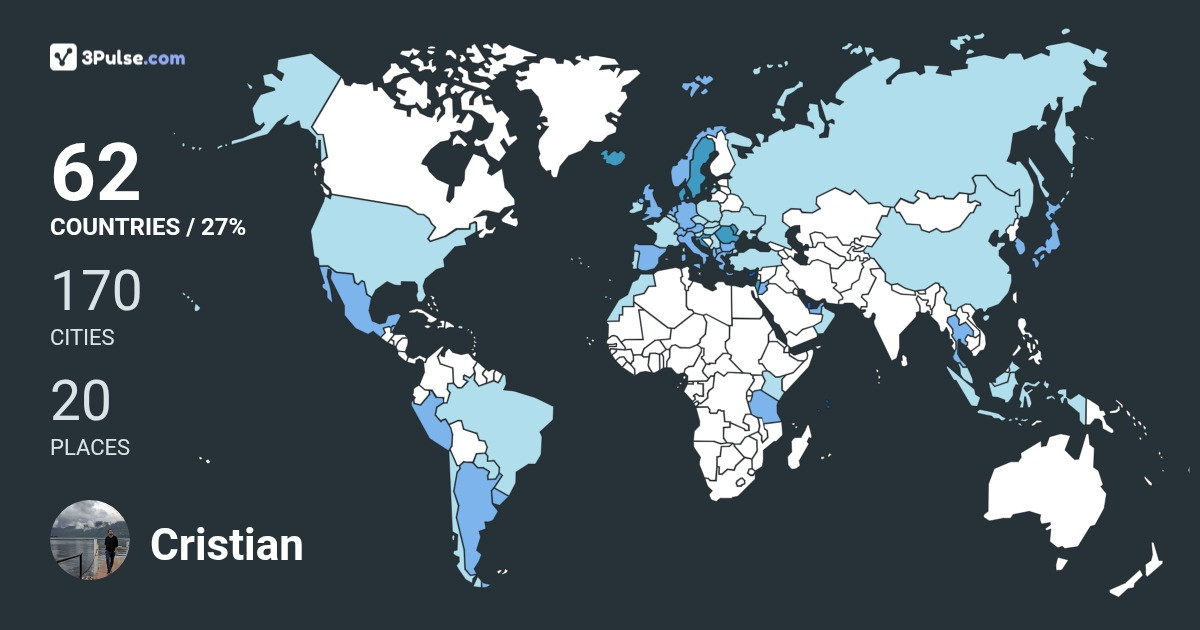 Изображение Карты путешествий Cristian Zara