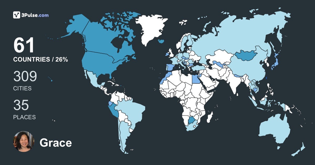 Grace Lynn's Travel Map Image