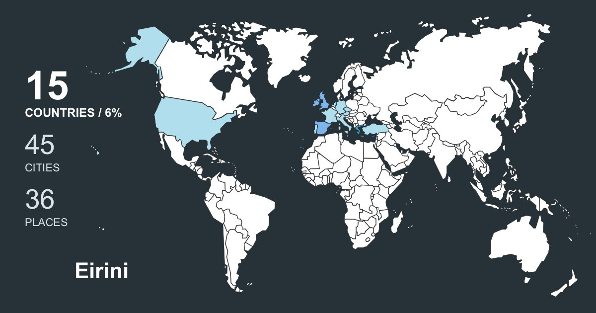 Eirini Katsafadou's Travel Map Image