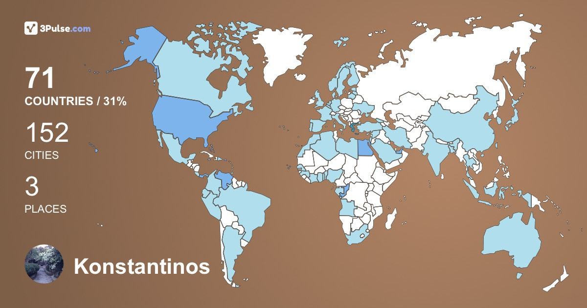 Konstantinos Galiasos's Travel Map Image