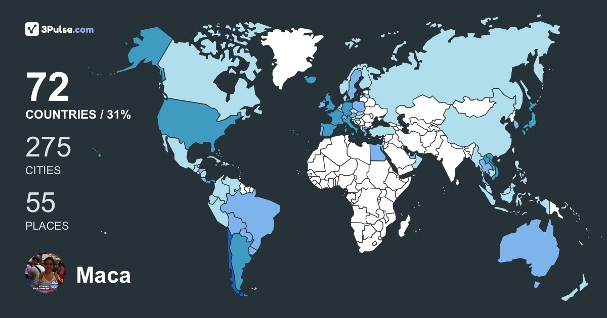Изображение Карты путешествий Maca Rechner