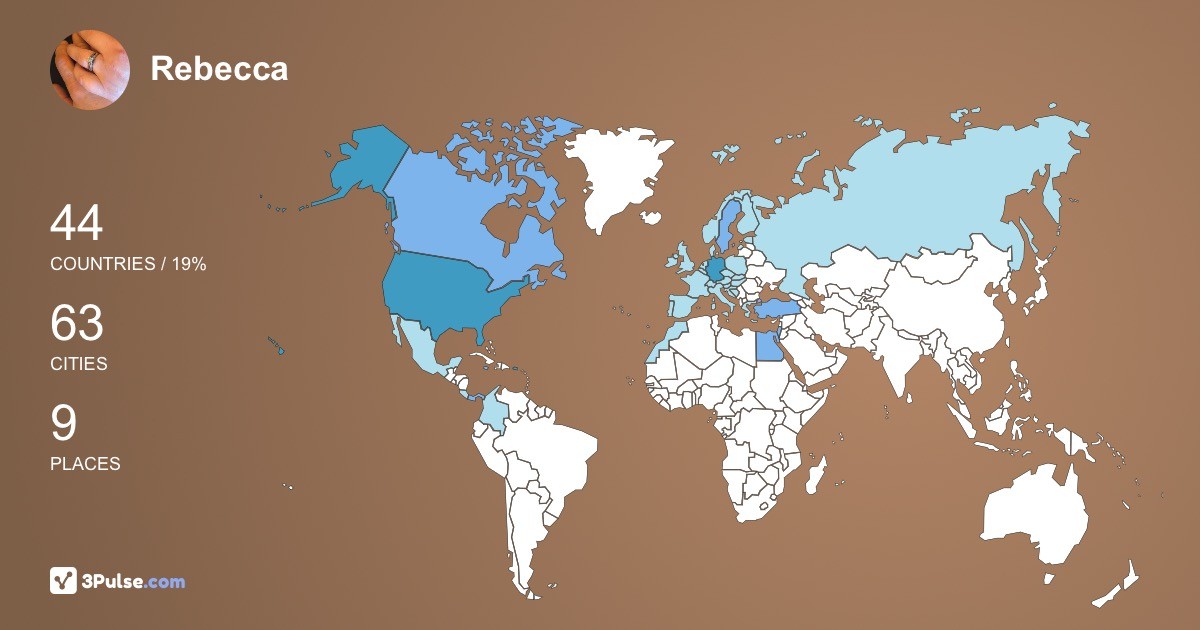 Изображение Карты путешествий Rebecca Wiles