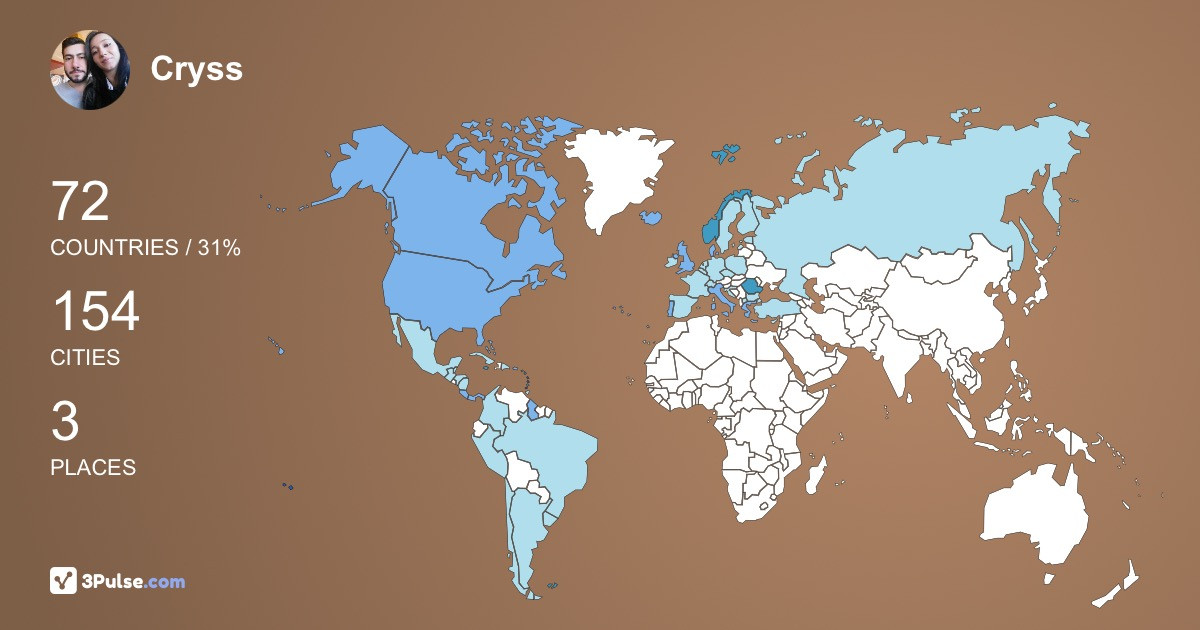 Изображение Карты путешествий Cryss Alexu