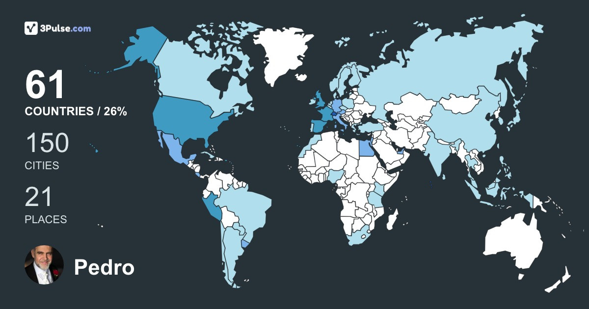Pedro Ros's Travel Map Image
