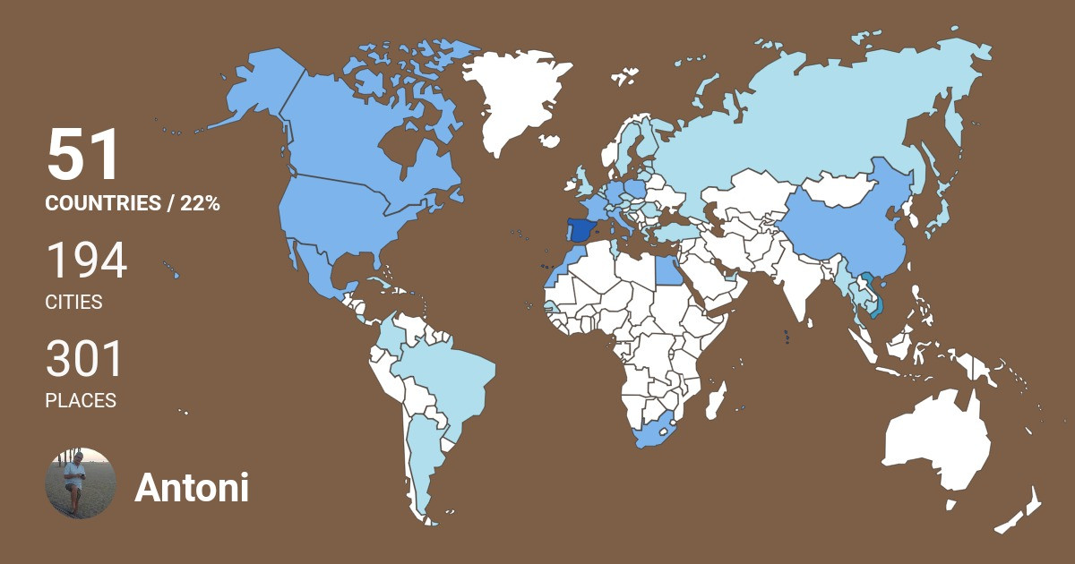 Изображение Карты путешествий Antoni Lopez