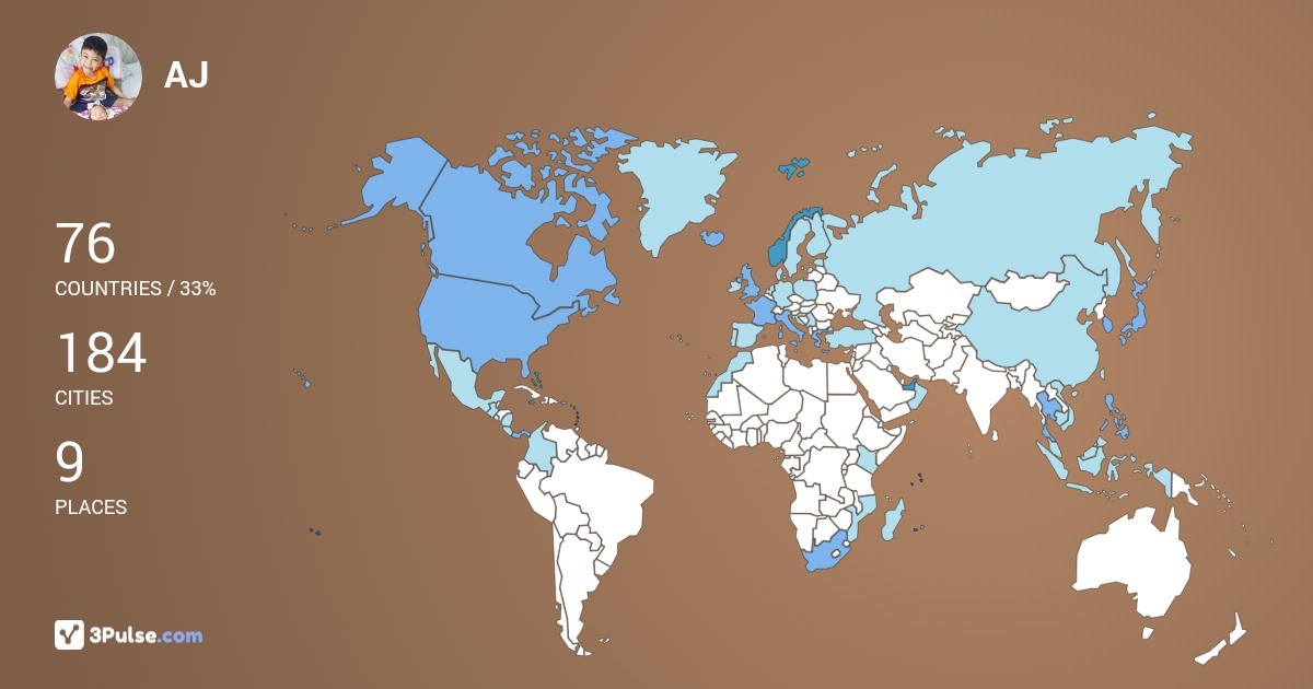 Изображение Карты путешествий AJ Doc