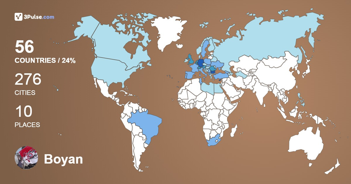 Изображение Карты путешествий Boyan Boychev