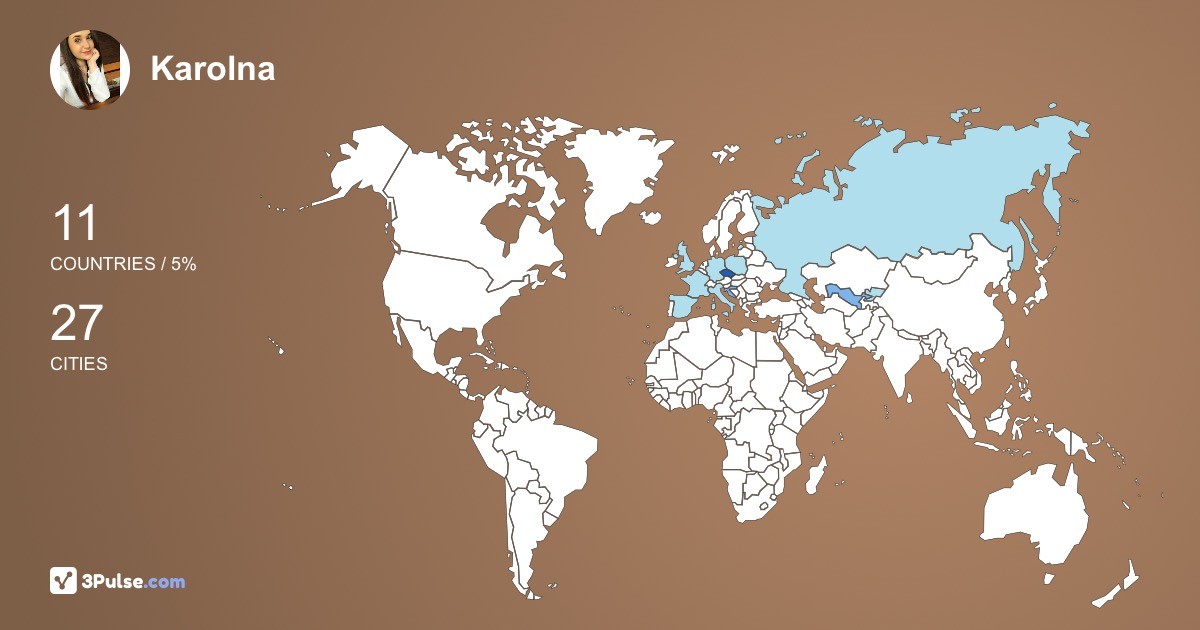 Karolna teflkov's Travel Map Image