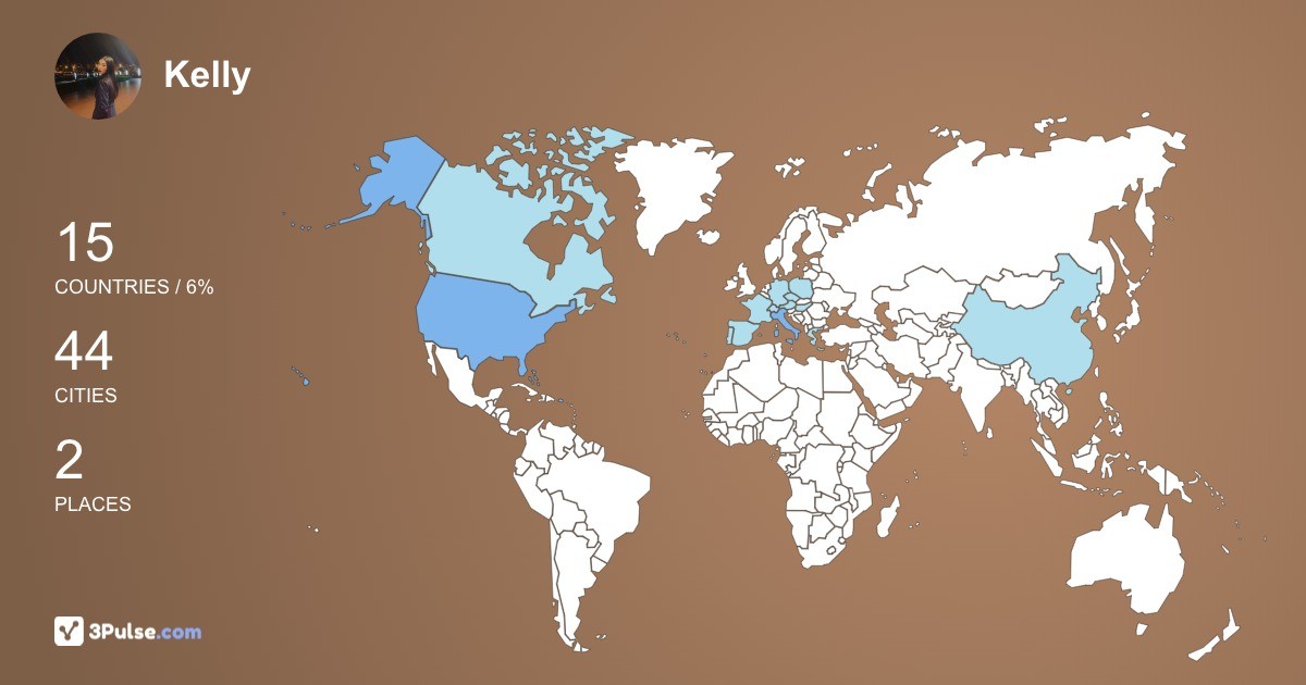 Изображение Карты путешествий Kelly Leong