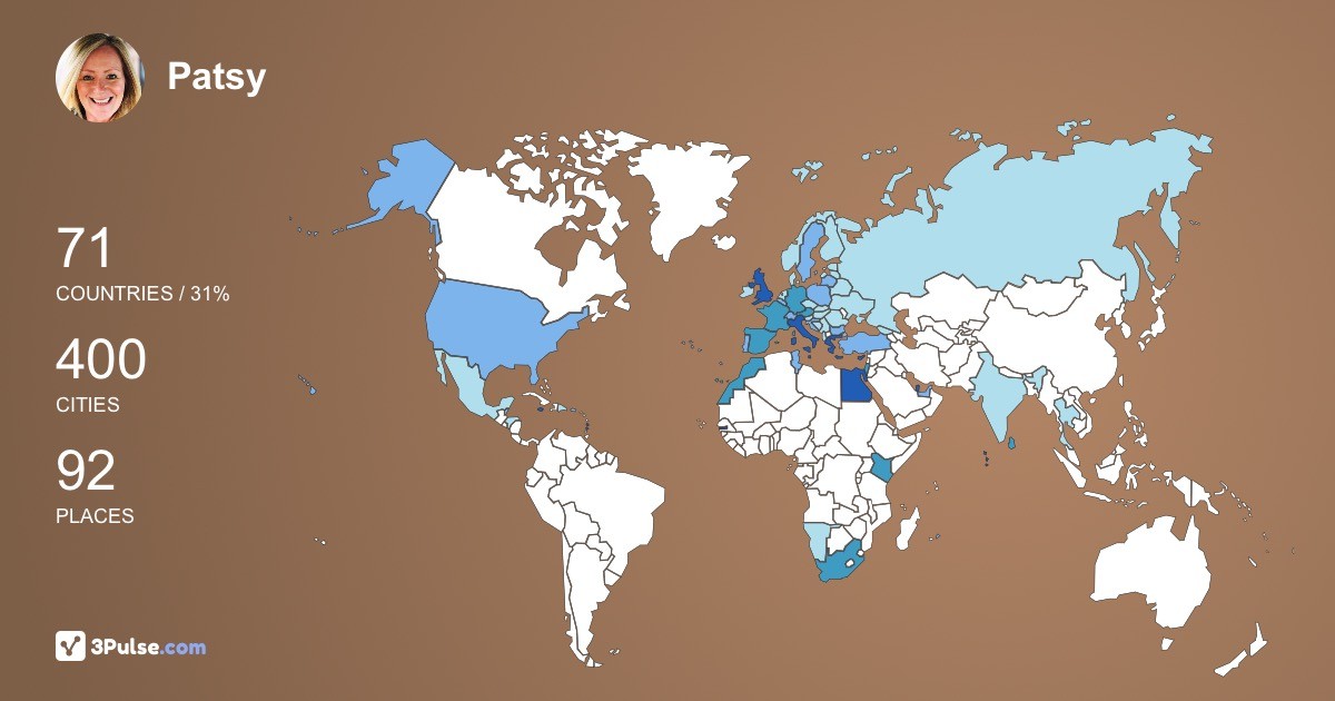 Изображение Карты путешествий Patsy McGlynn