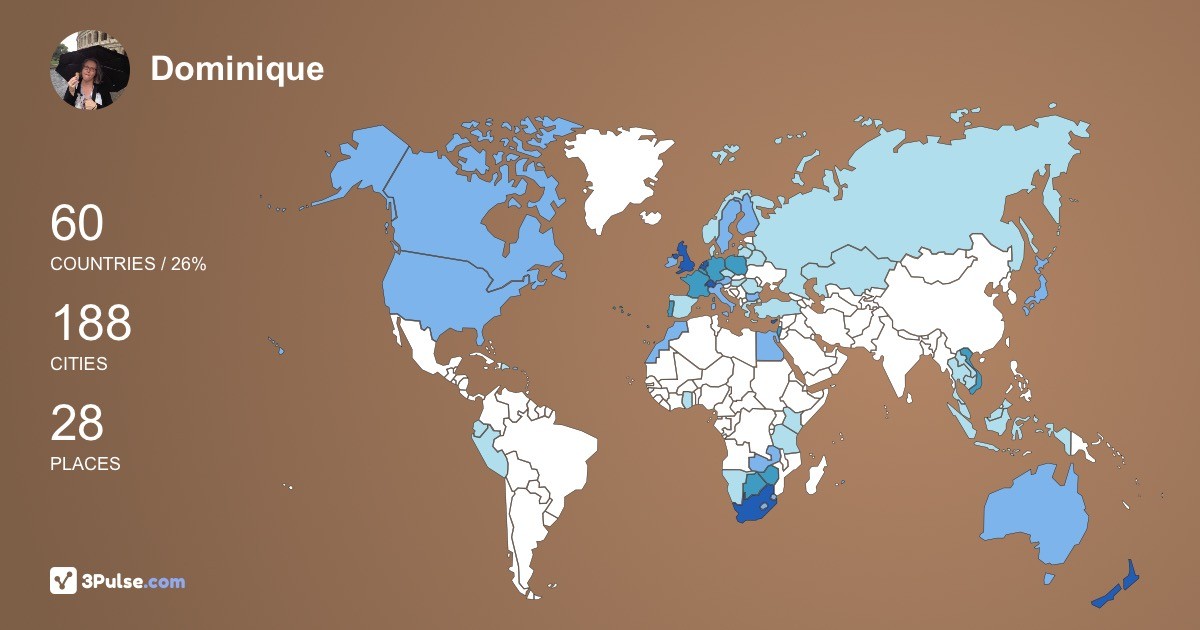 Изображение Карты путешествий Dominique Richardson