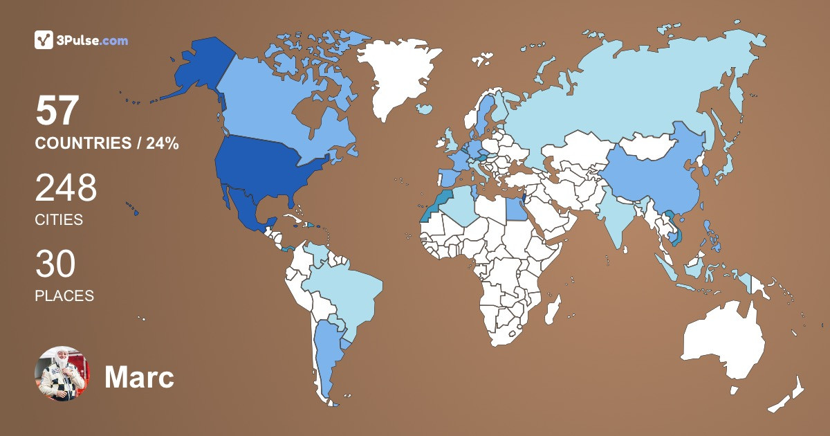 Изображение Карты путешествий Marc Winocur