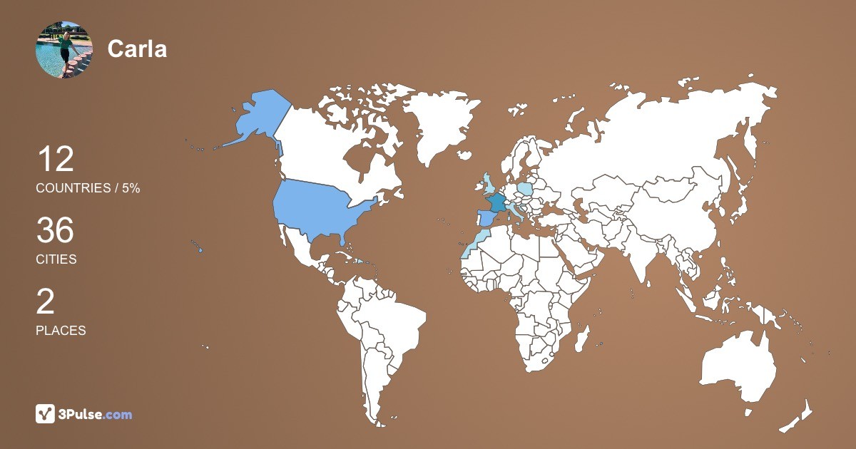 Carla Giannino-DAsta's Travel Map Image