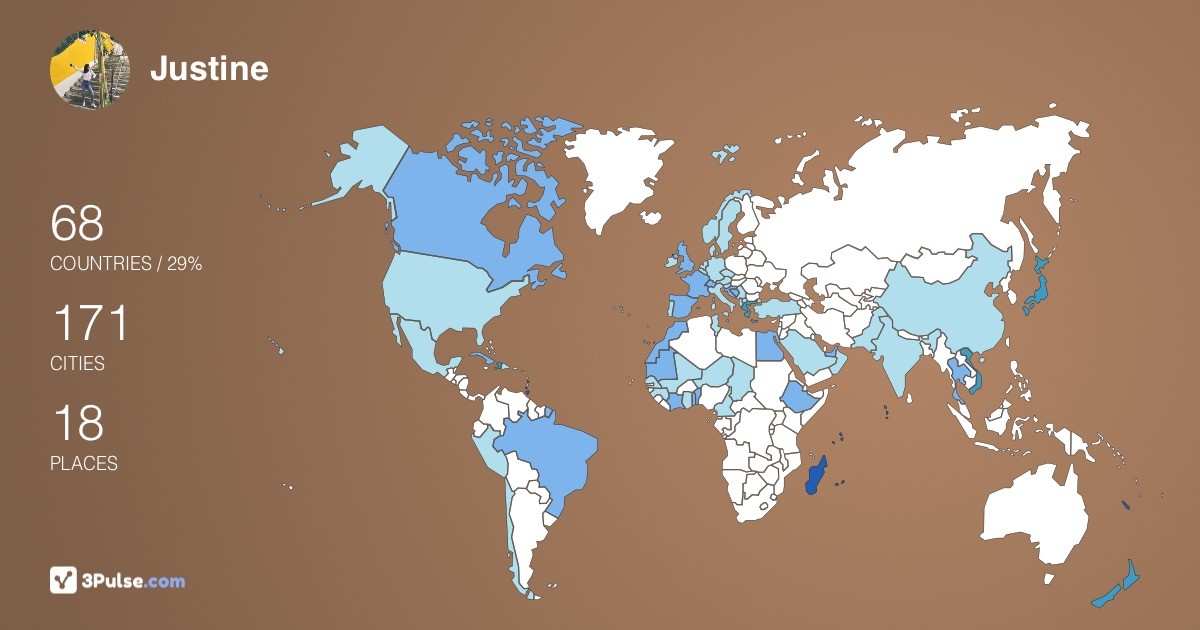 Justine Blc-Dlz's Travel Map Image