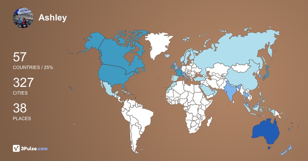 Изображение Карты путешествий Ashley Dinning