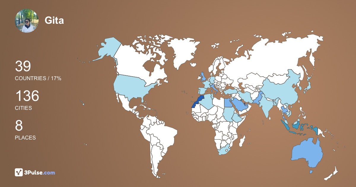 Изображение Карты путешествий Gita Kartika