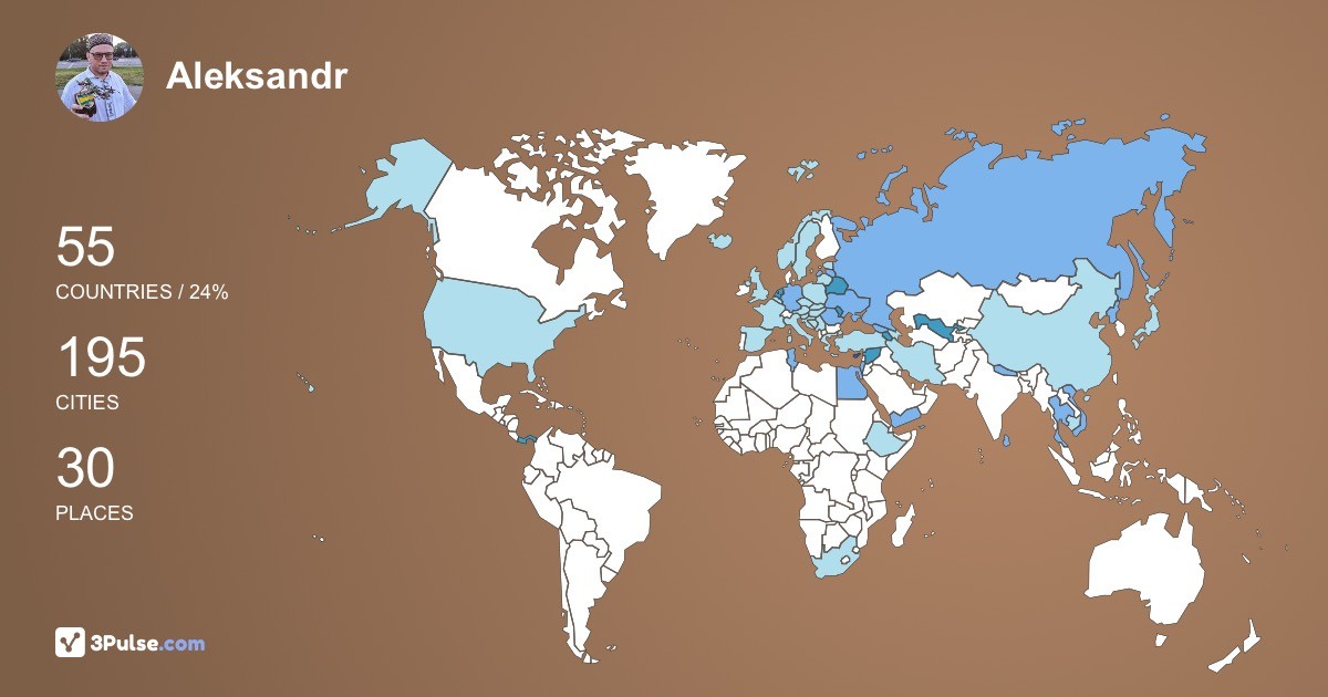 Изображение Карты путешествий Aleksandr Berger