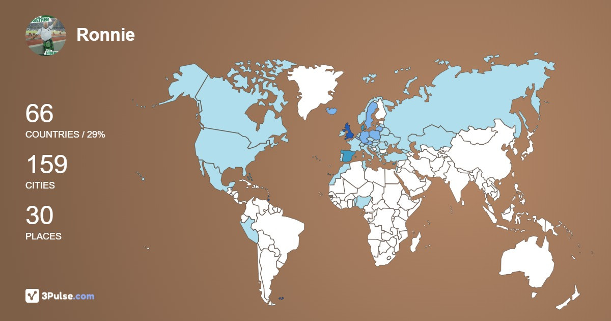 Изображение Карты путешествий Ronnie Young