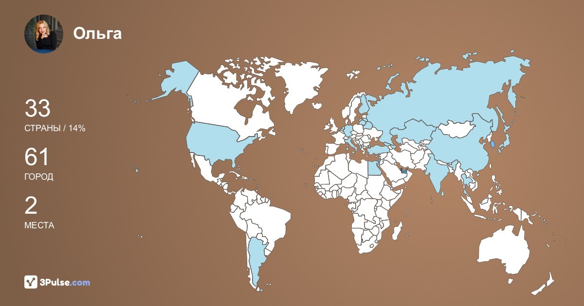 Изображение Карты путешествий Ольга Глухова