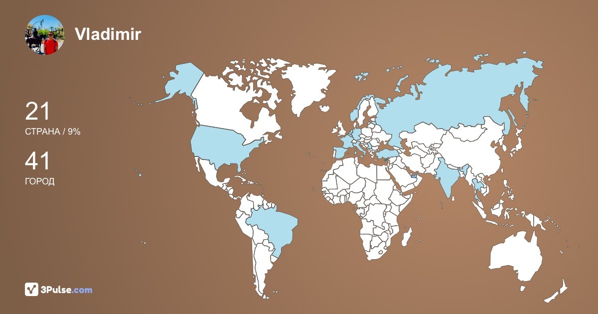 Изображение Карты путешествий Vladimir Ratanov