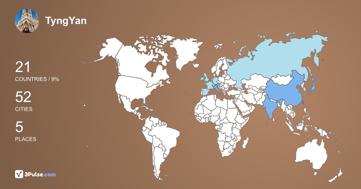 Изображение Карты путешествий TyngYan Ng
