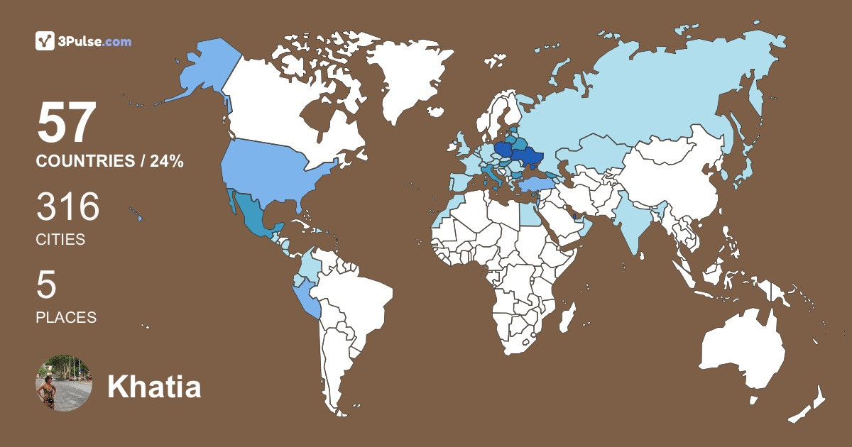 Khatia Ekizashvili's Travel Map Image