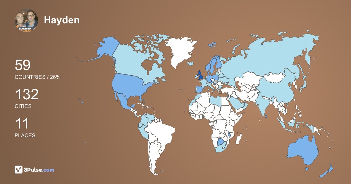 Изображение Карты путешествий Hayden Bale