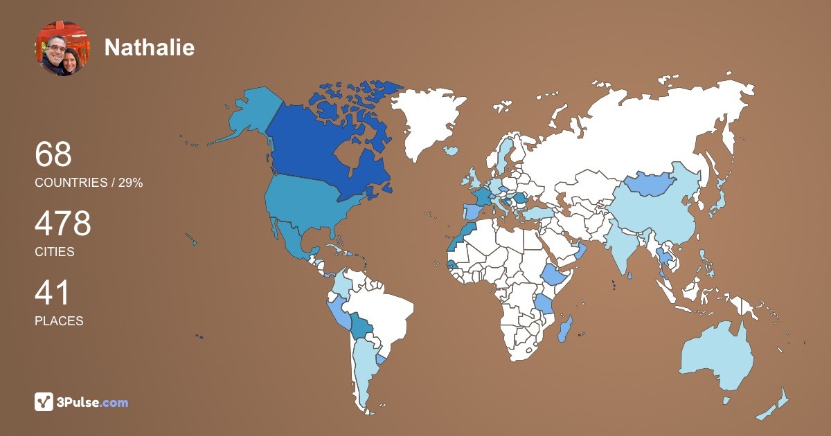Изображение Карты путешествий Nathalie Pivotto