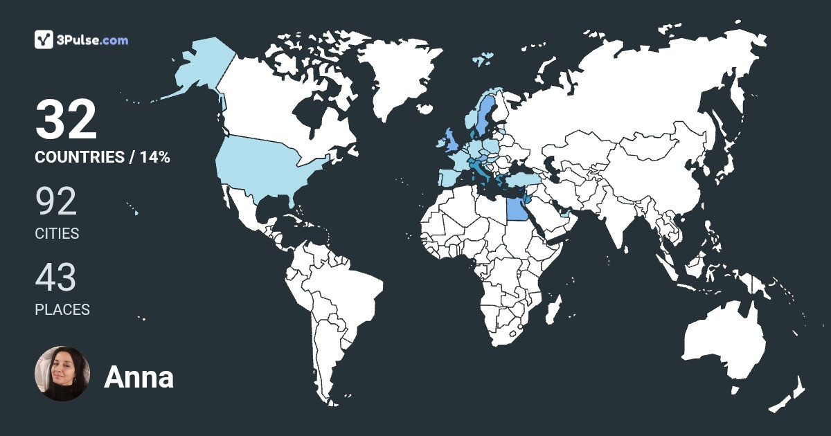 Anna Solomonidou's Travel Map Image