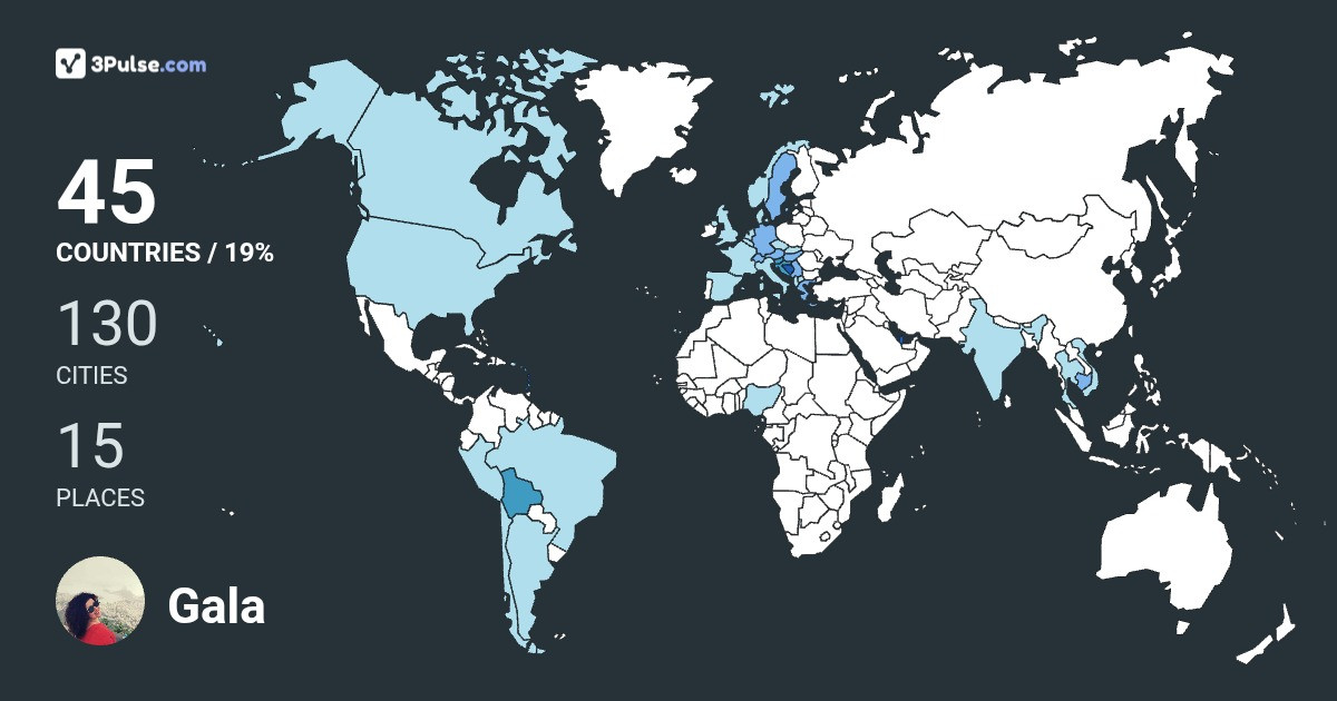 Gala Dali's Travel Map Image