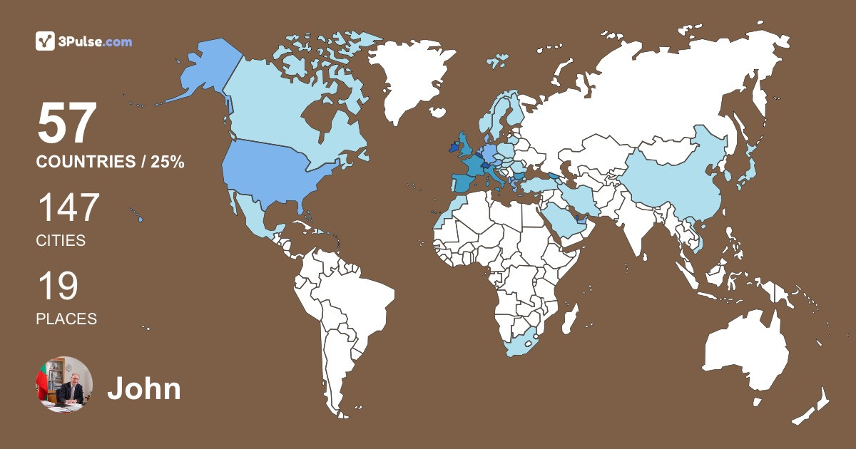 Изображение Карты путешествий John Biggar