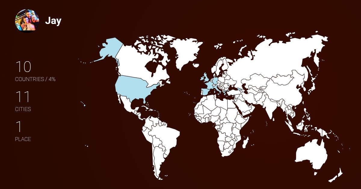 Изображение Карты путешествий Jay Boyle