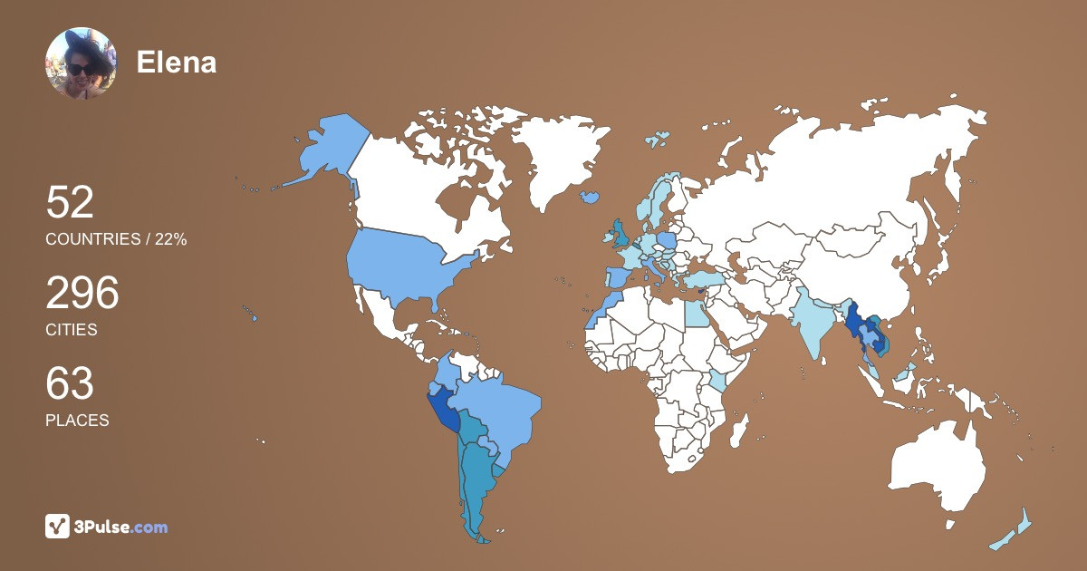 Изображение Карты путешествий Elena Morris
