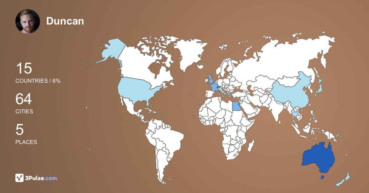 Изображение Карты путешествий Duncan Driver