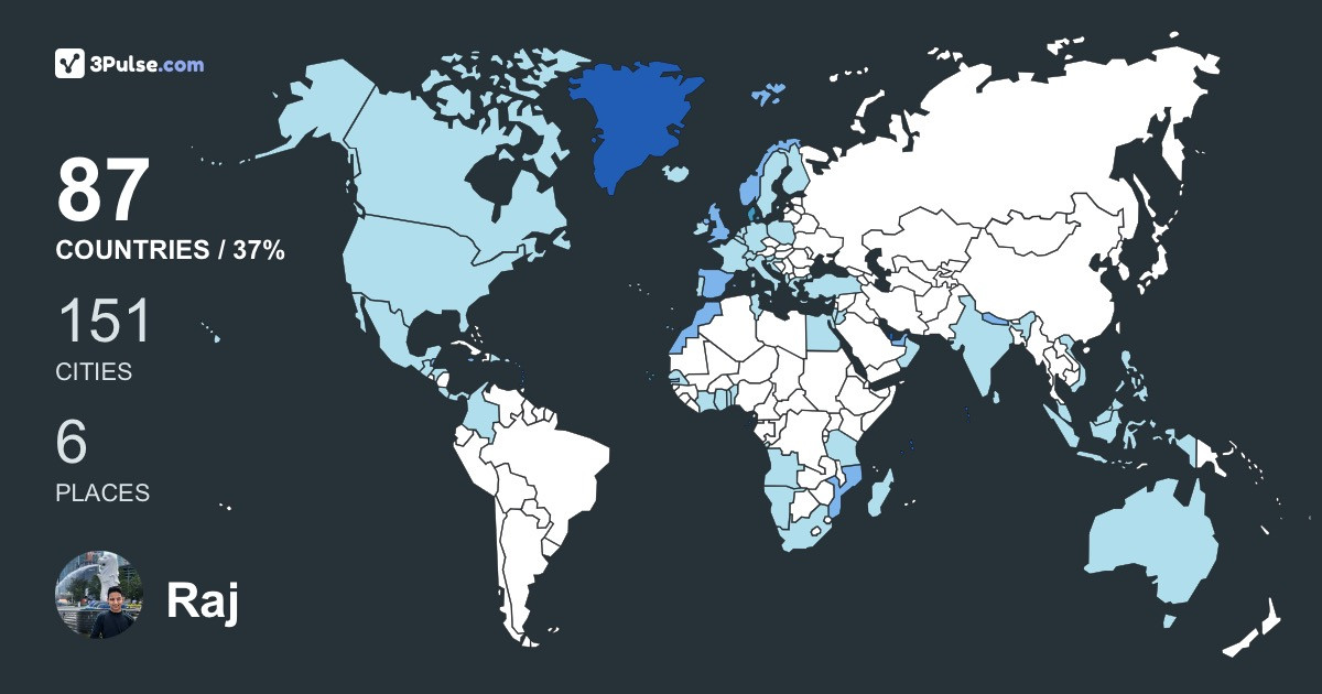 Изображение Карты путешествий Raj Bhandari