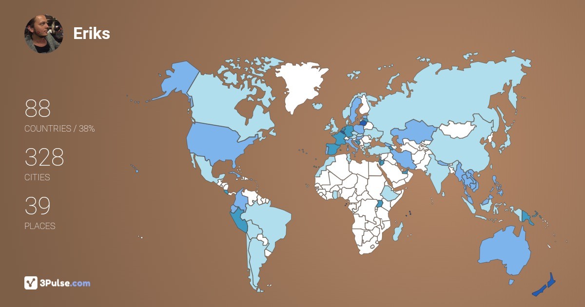 Изображение Карты путешествий Eriks Veits