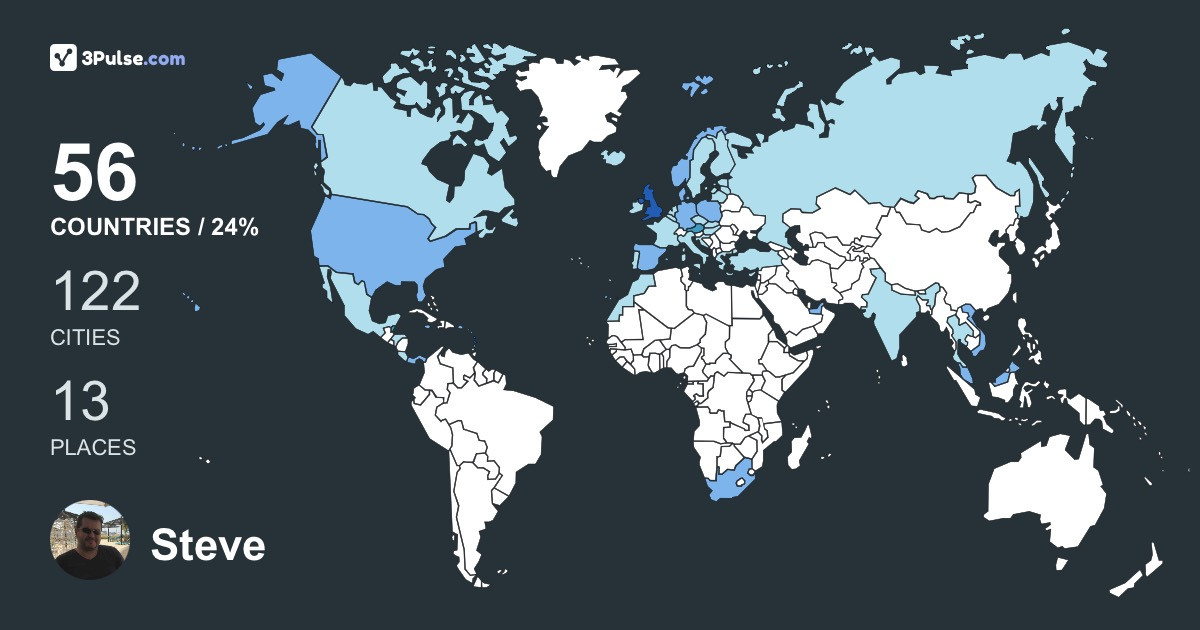 Изображение Карты путешествий Steve Jagger