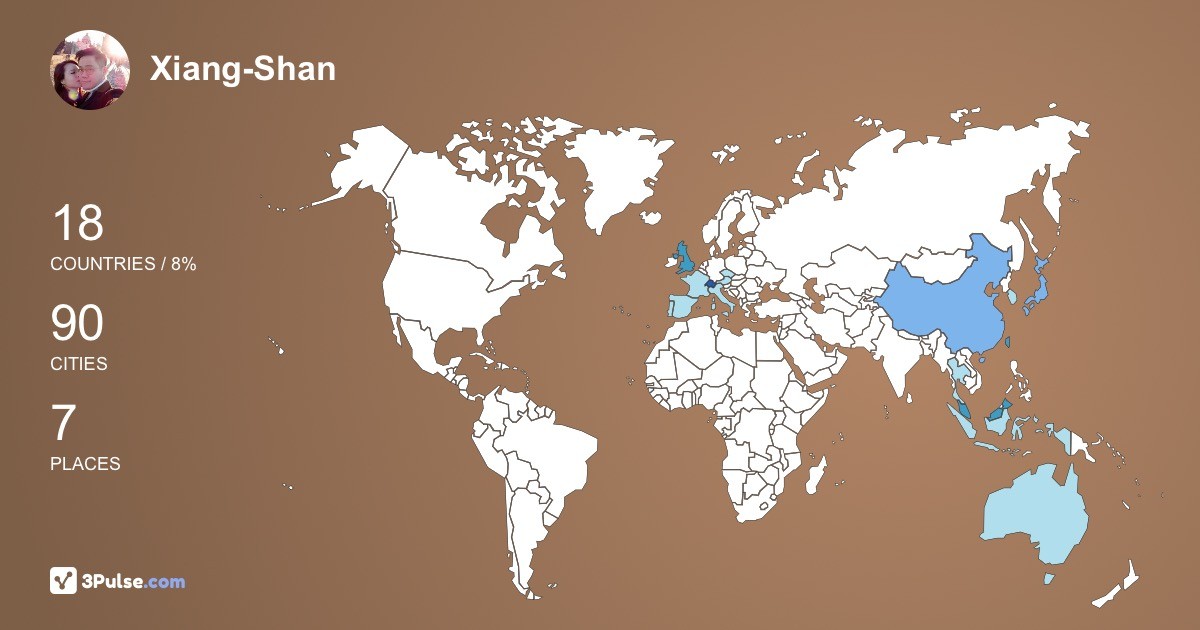 Изображение Карты путешествий Xiang-Shan Lee
