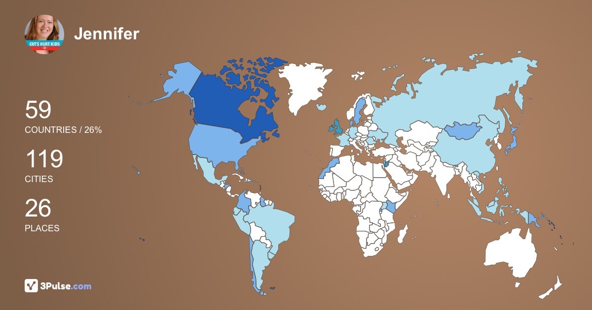 Изображение Карты путешествий Jennifer Grimsey