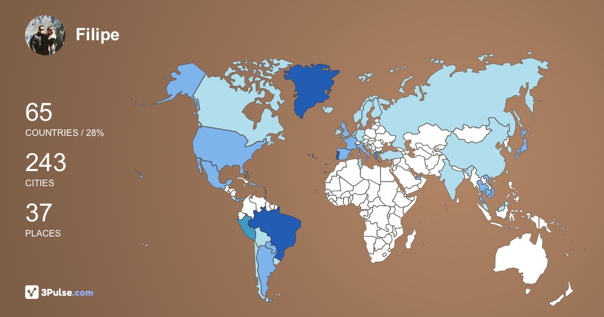 Изображение Карты путешествий Filipe Rocha