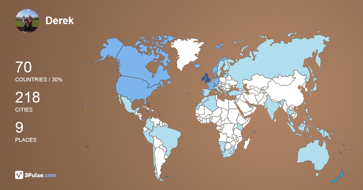 Изображение Карты путешествий Derek McKnight